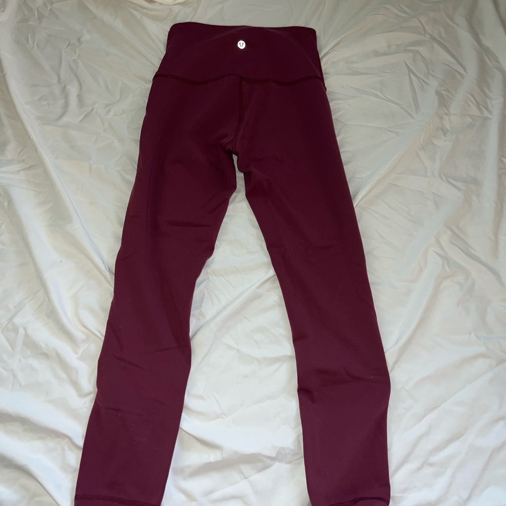 Lululemon Highrise women’s Maroon Leggings
